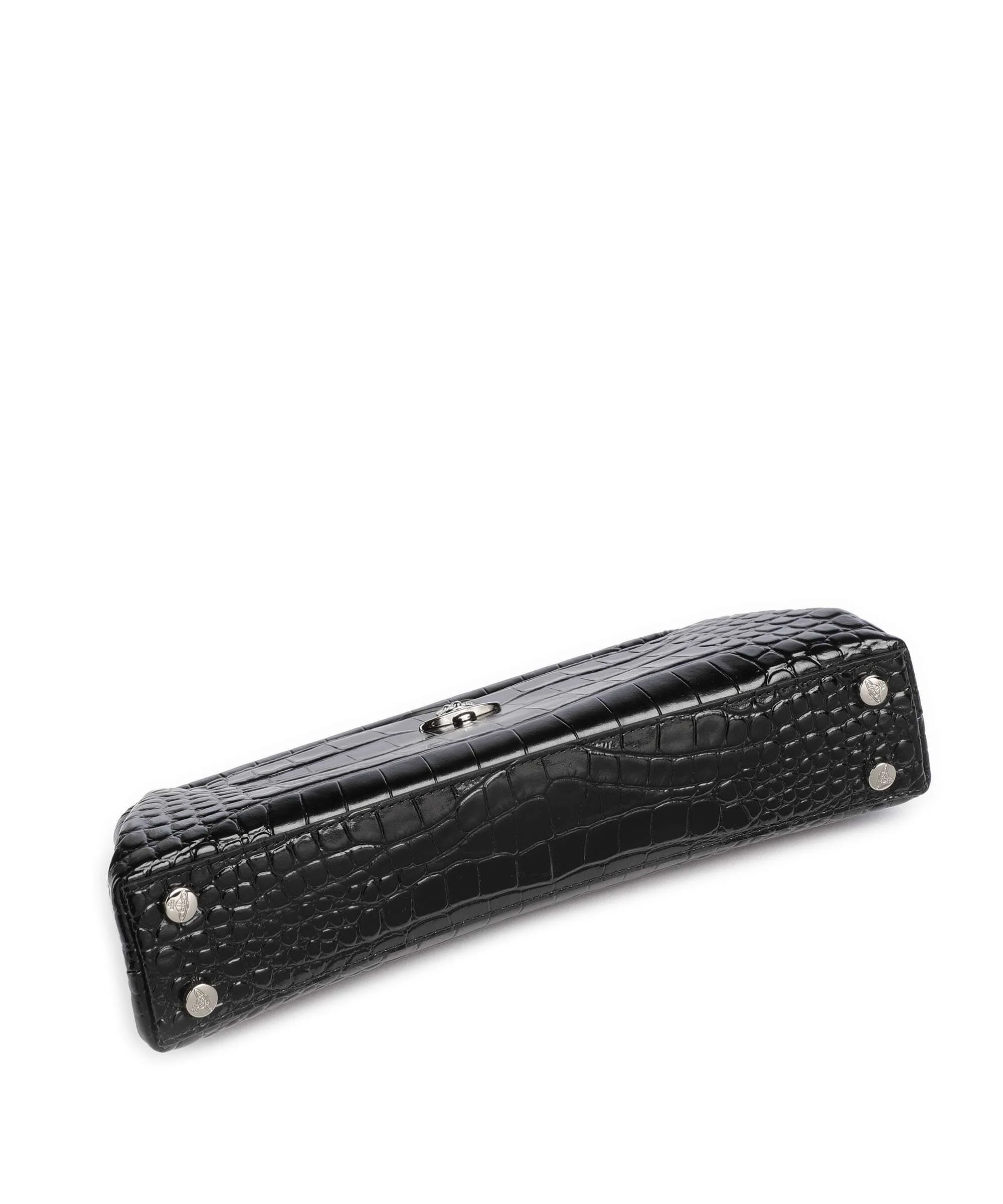 Vivienne Westwood Jane Frame Embossed Croc Shoulder bag black - Image 4