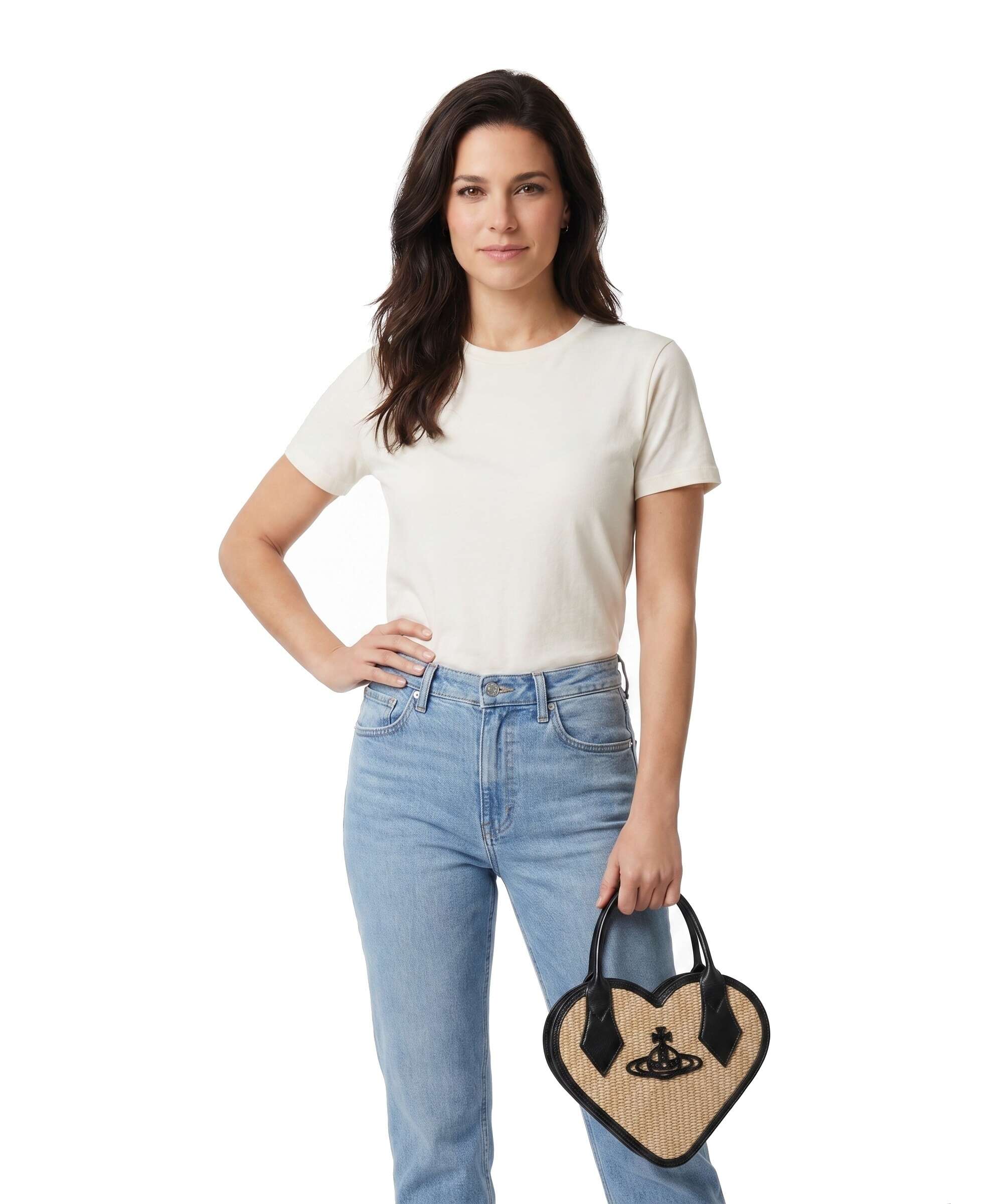 Vivienne Westwood Josephine Heart Handbag natural - Image 3