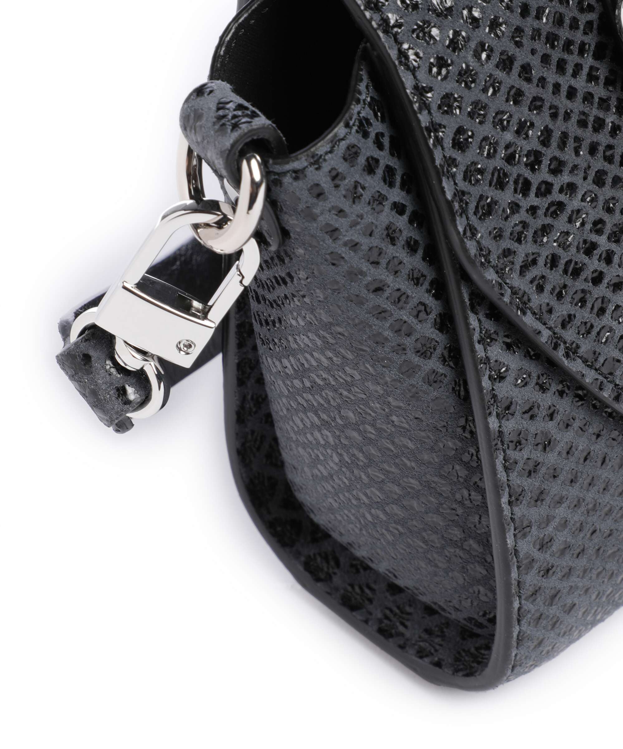 Vivienne Westwood Kimmy Snake Effect Crossbody bag dark grey - Image 4