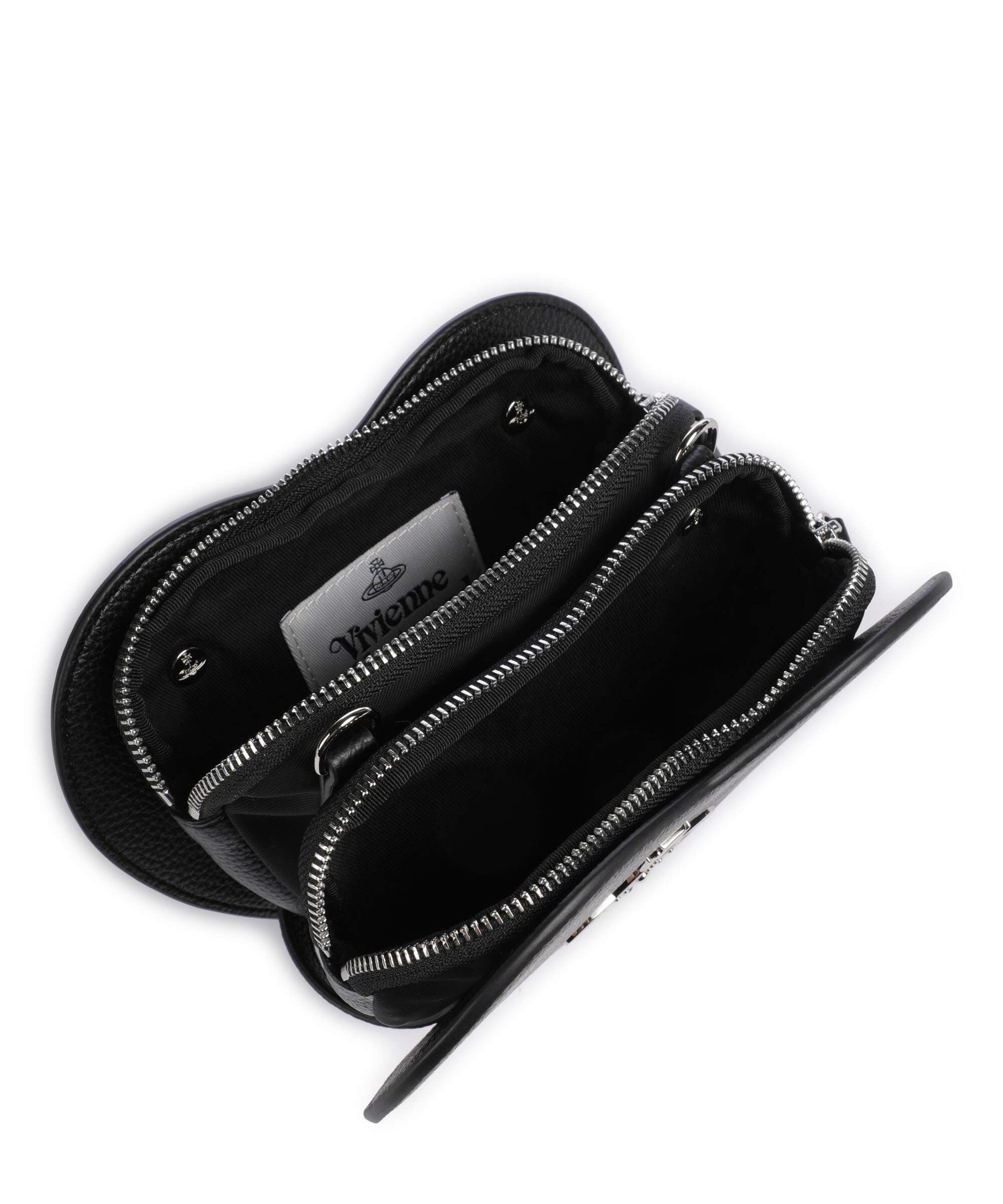 Vivienne Westwood Louise Heart Grain Crossbody bag black - Image 6