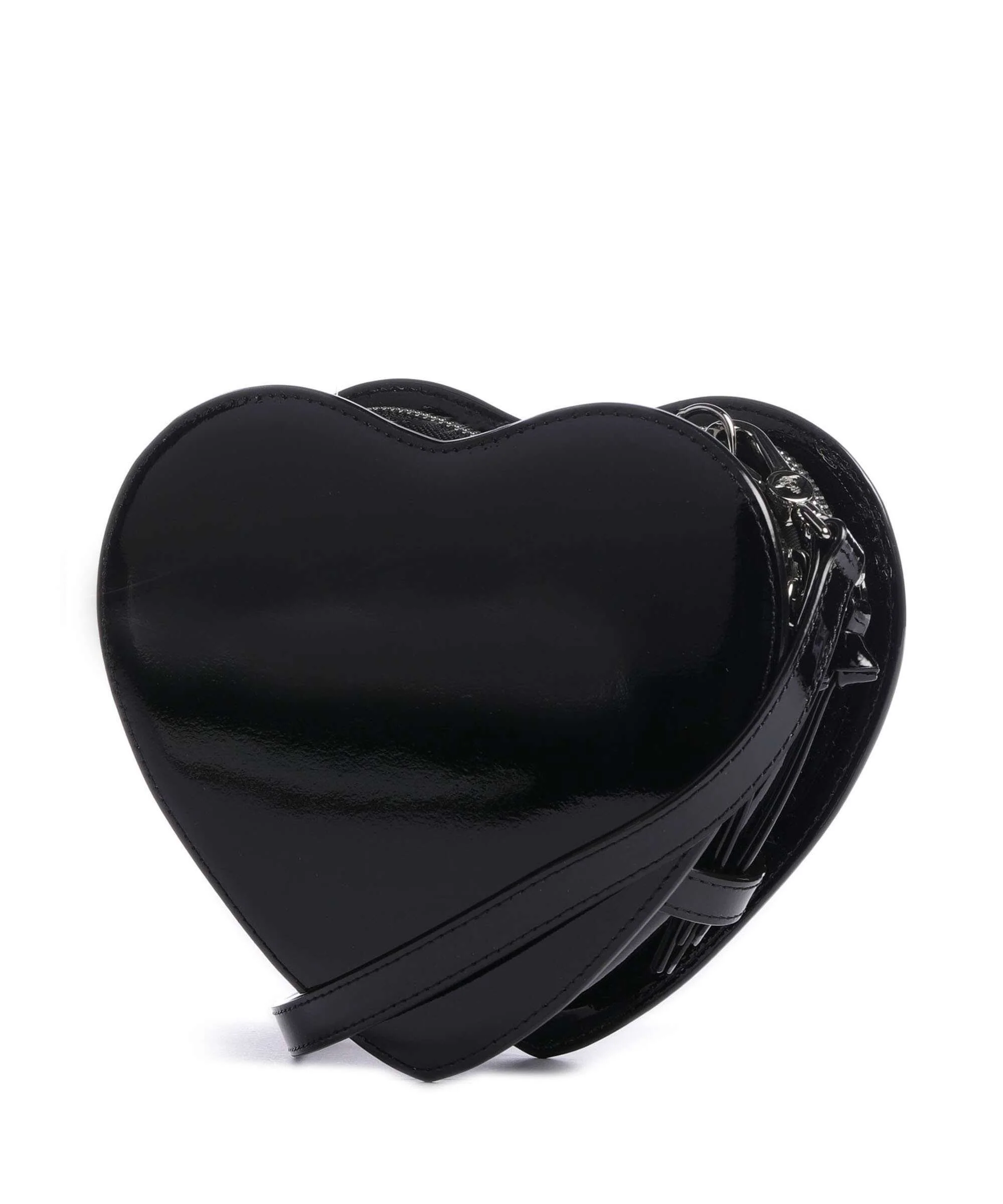 Vivienne Westwood Louise Heart Shiny Patent Crossbody bag black - Image 2