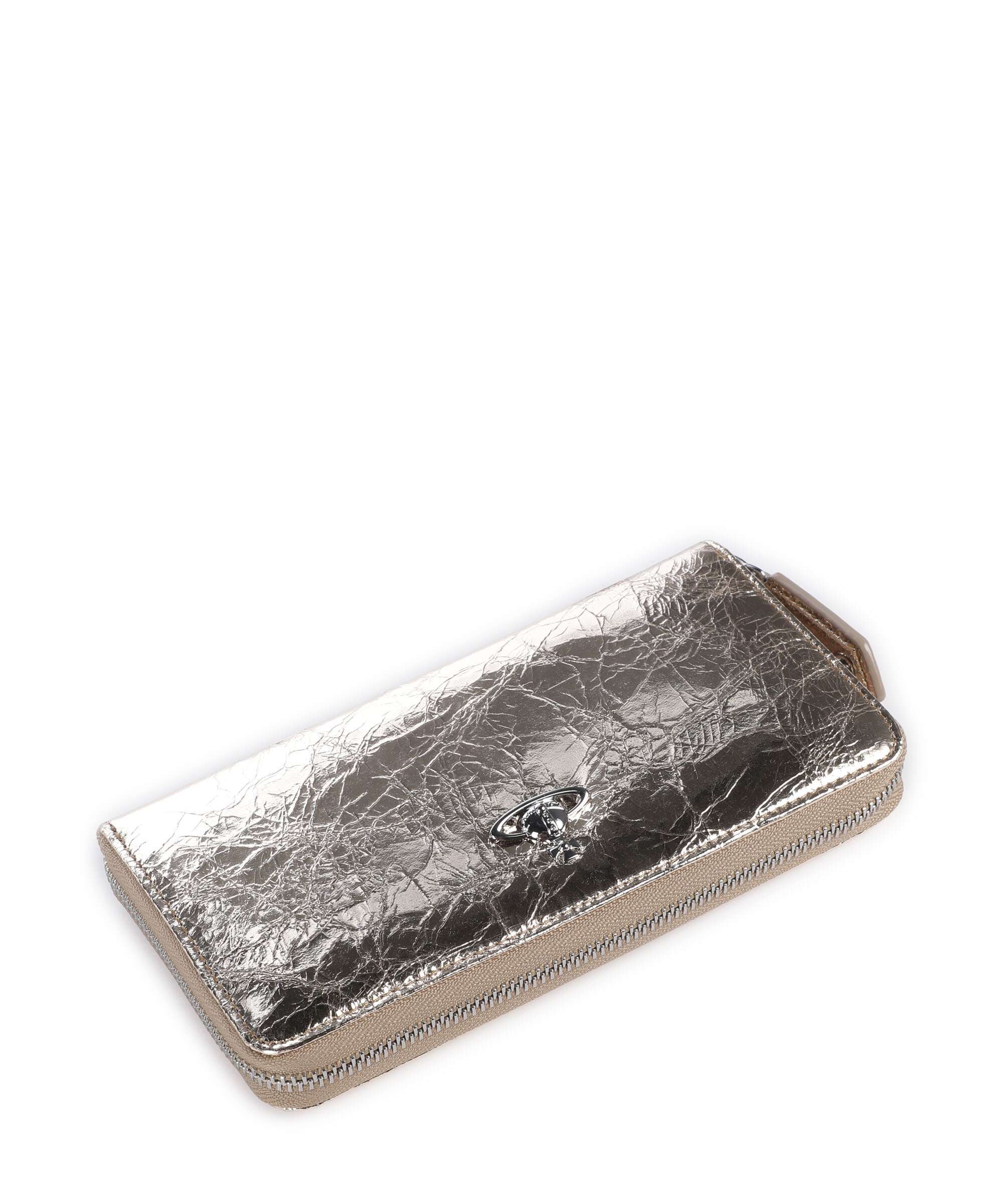 Vivienne Westwood Metallic Crinkle Classic Wallet gold - Image 4