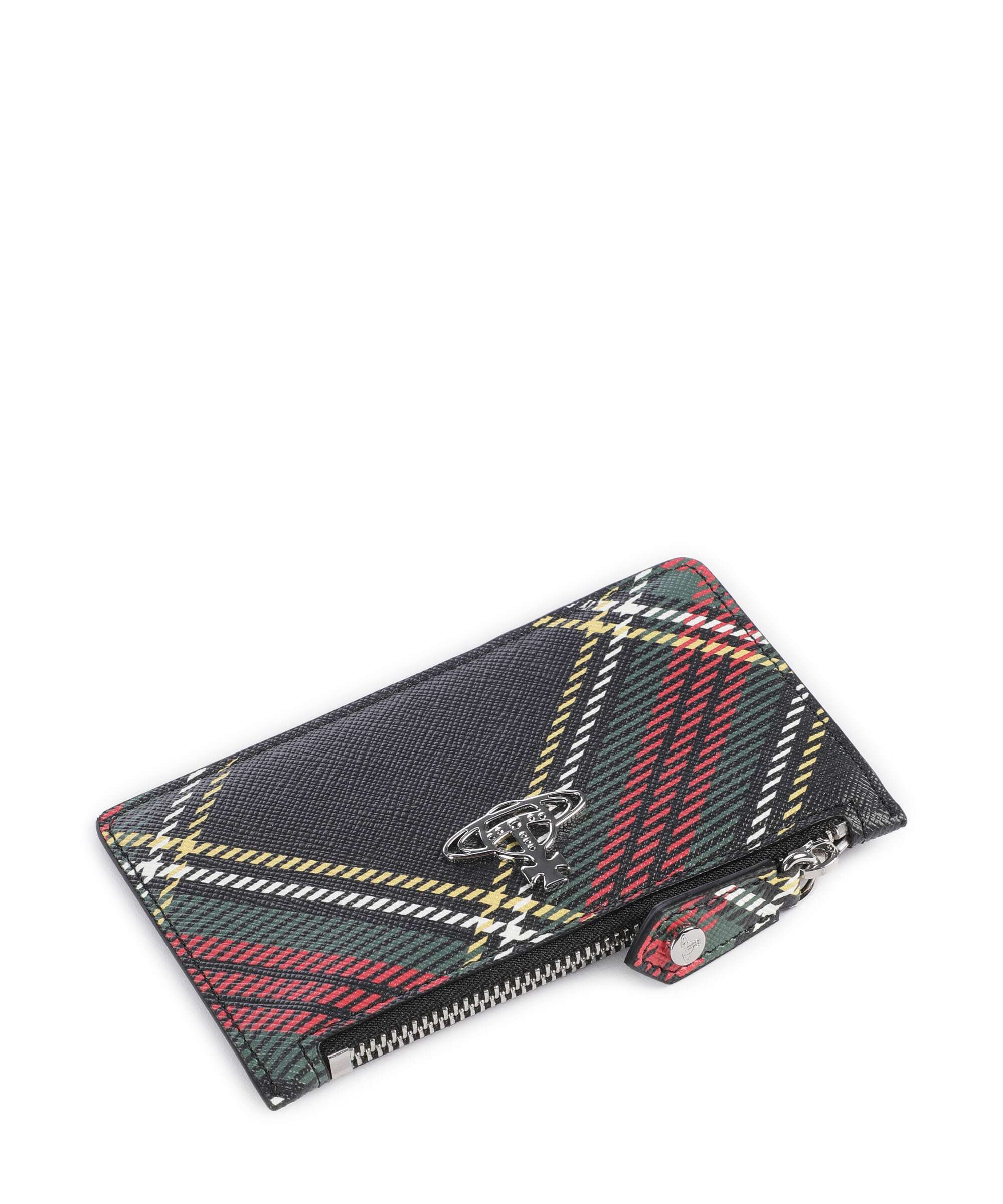 Vivienne Westwood Saffiano Printed Slim Credit card holder chelsea tartan - Image 3