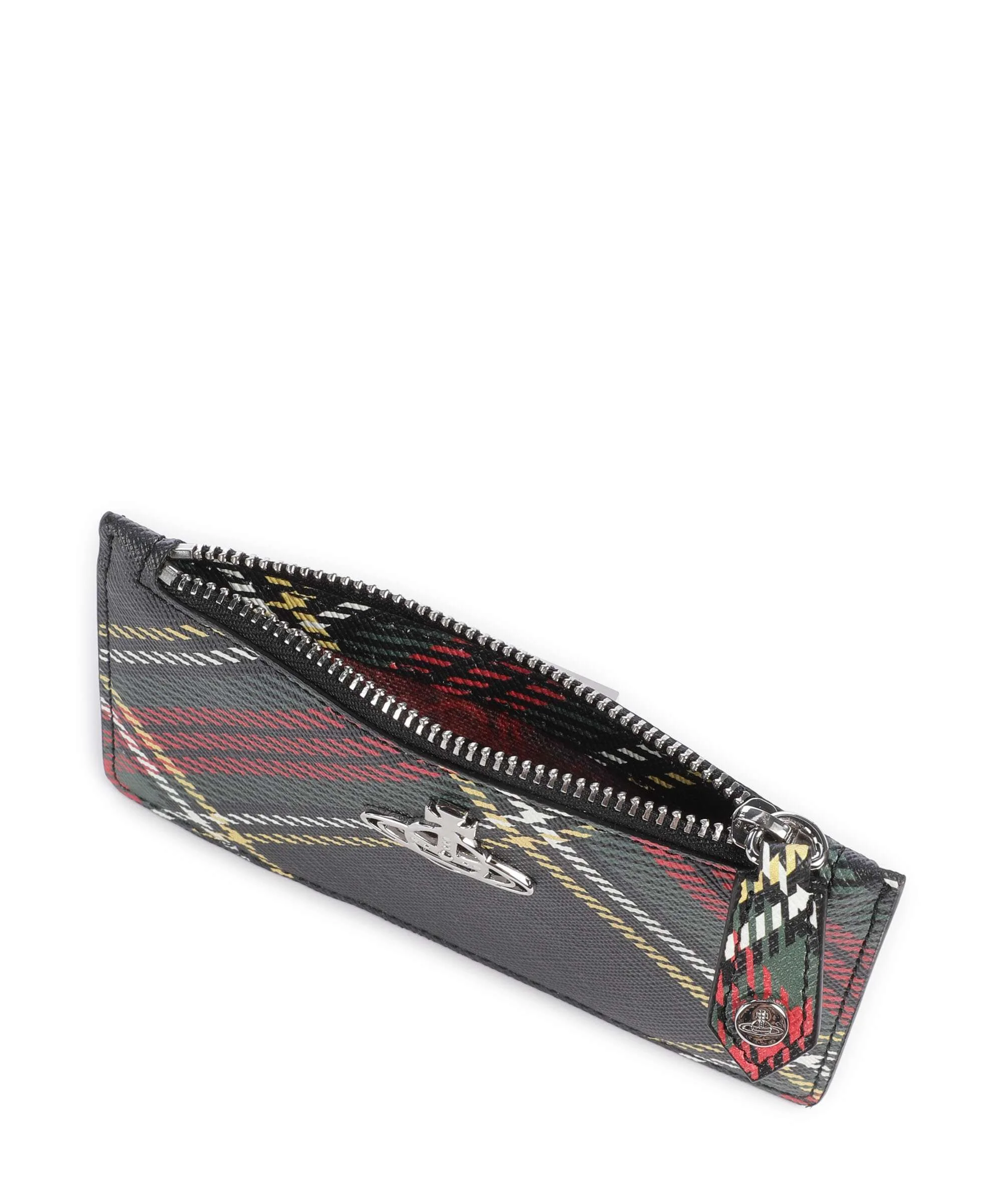 Vivienne Westwood Saffiano Printed Slim Credit card holder chelsea tartan - Image 4
