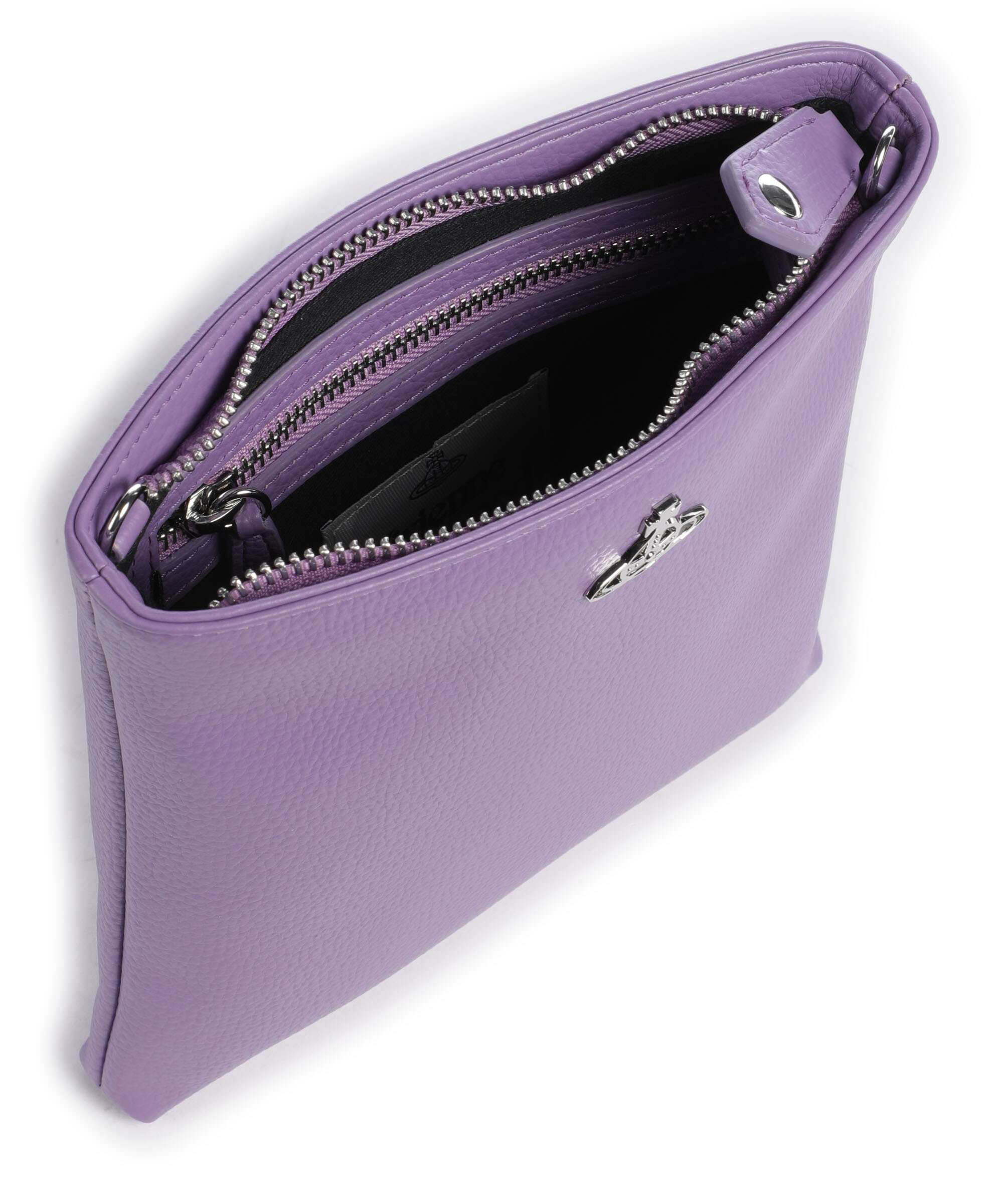 Vivienne Westwood Squire Square Re-Vegan Grain Crossbody bag purple - Image 6