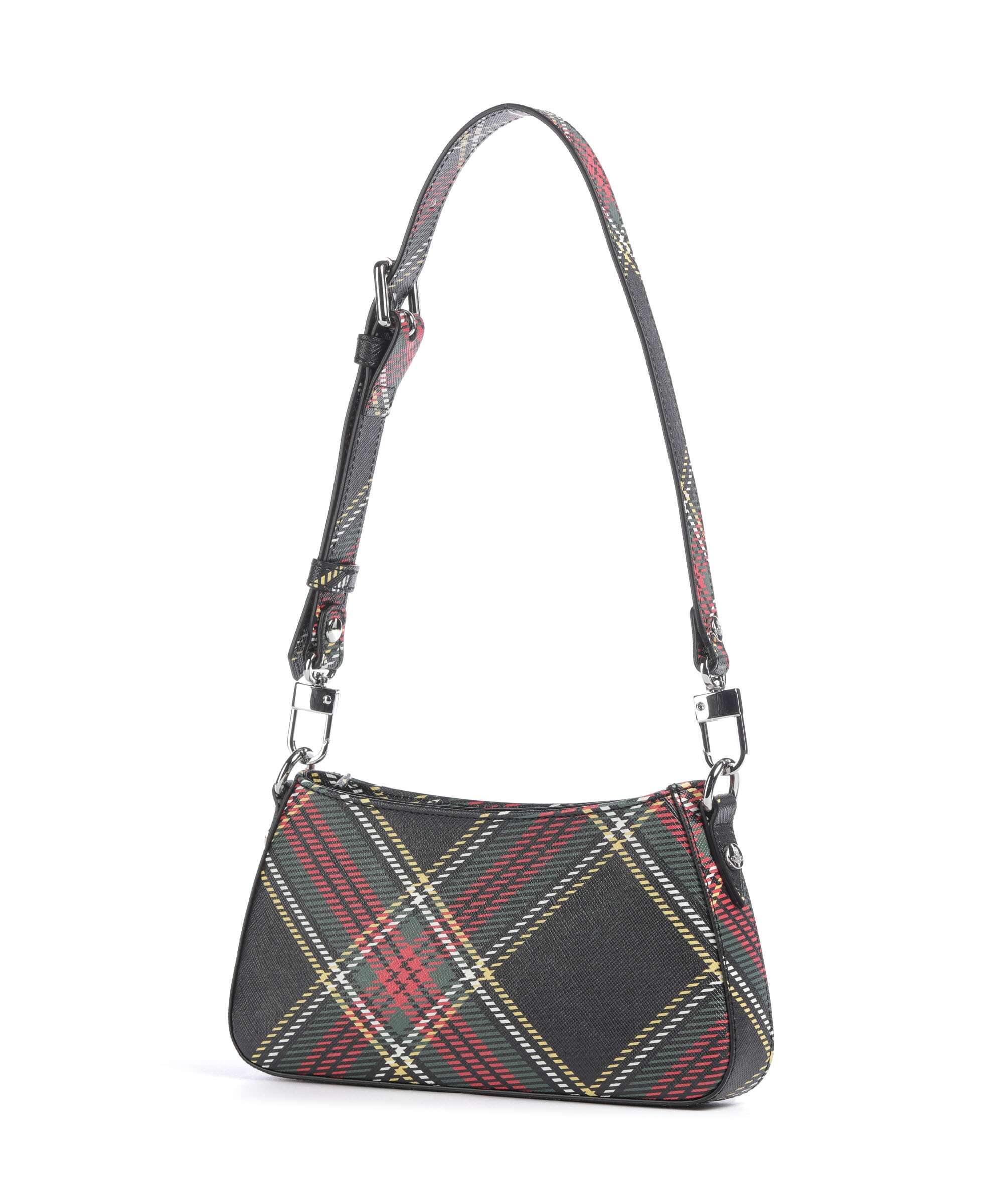 Vivienne Westwood Tasha Saffiano Printed Shoulder bag chelsea tartan - Image 2