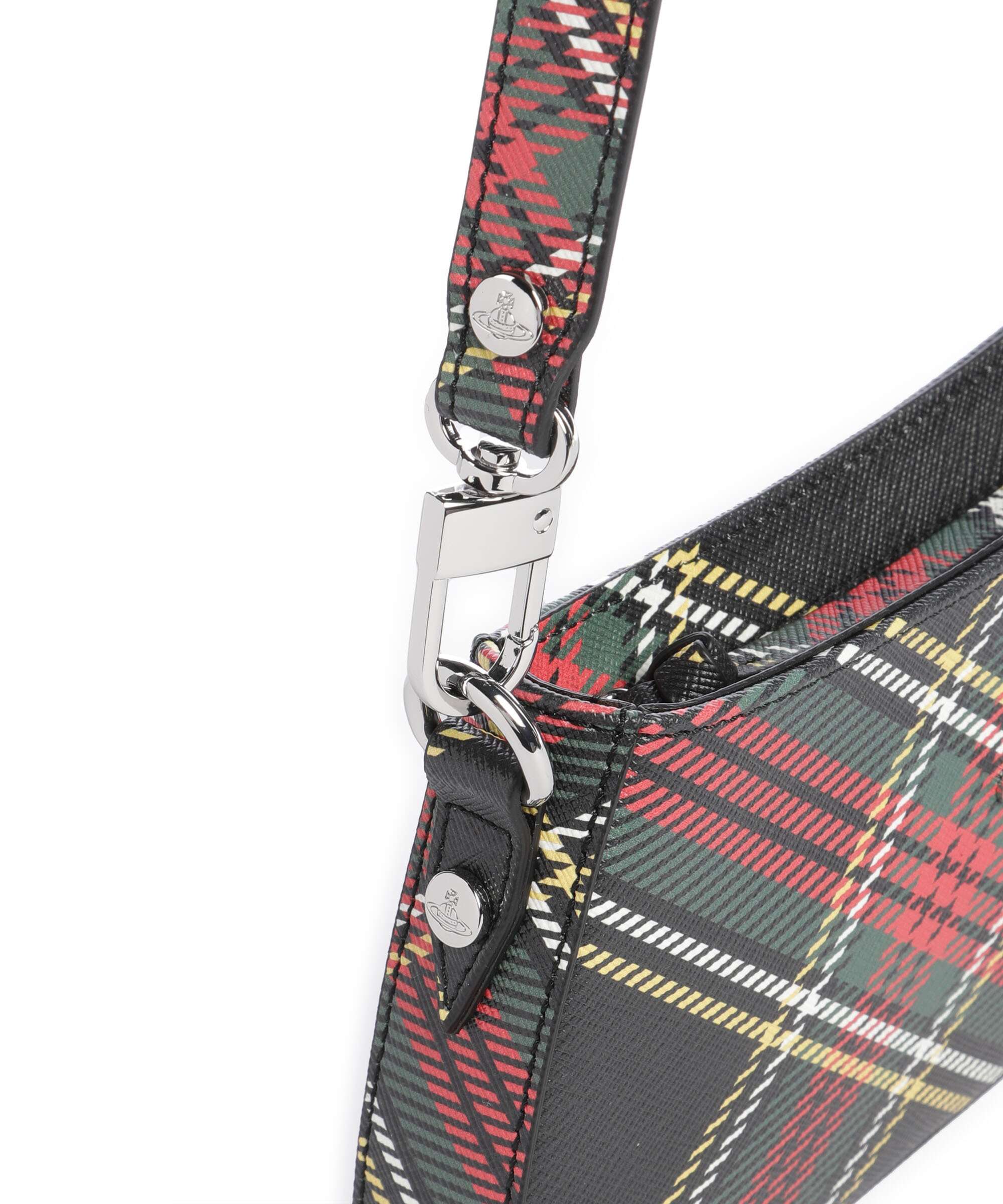 Vivienne Westwood Tasha Saffiano Printed Shoulder bag chelsea tartan - Image 4