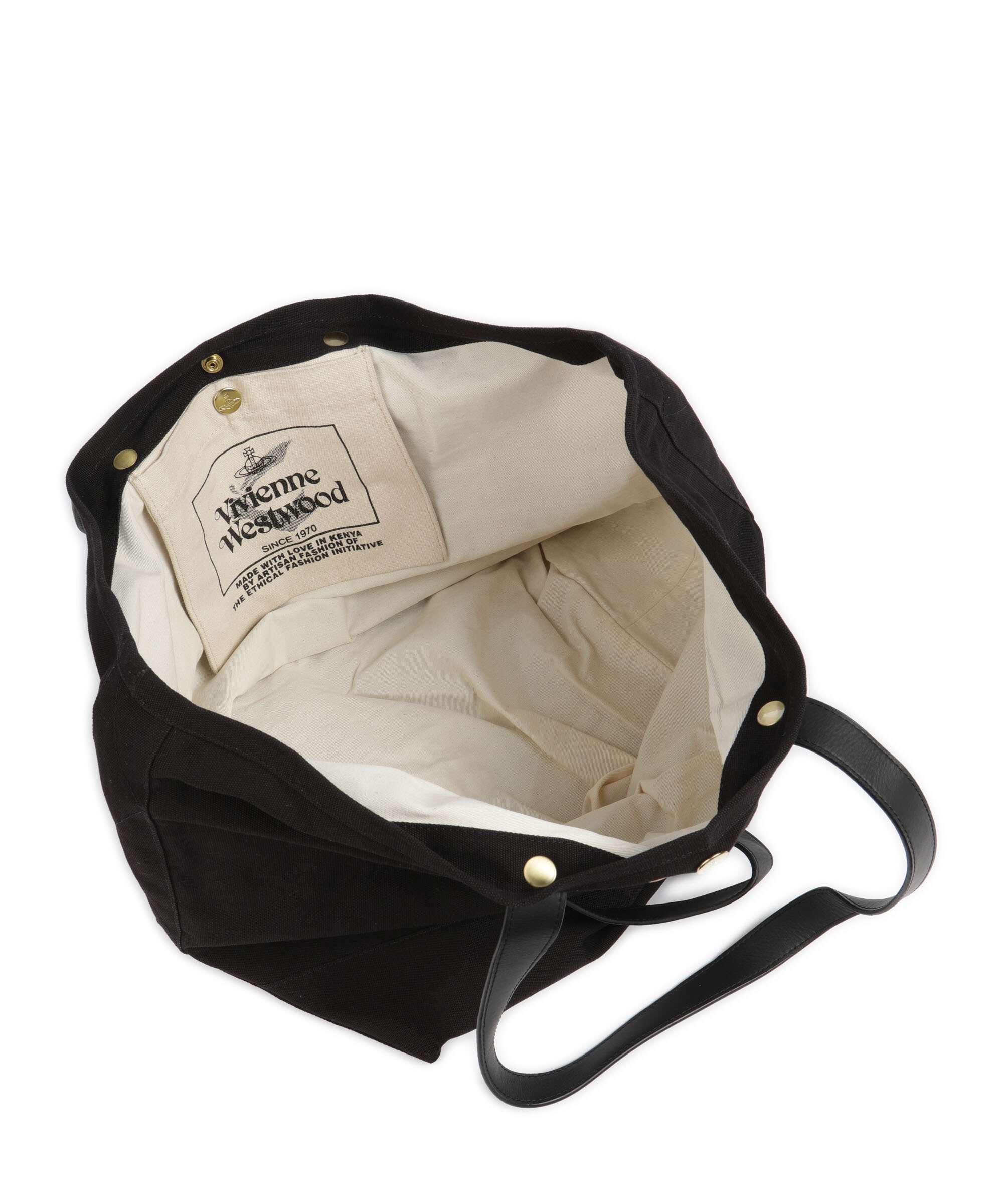 Vivienne Westwood Utility Canvas Tote bag black - Image 6