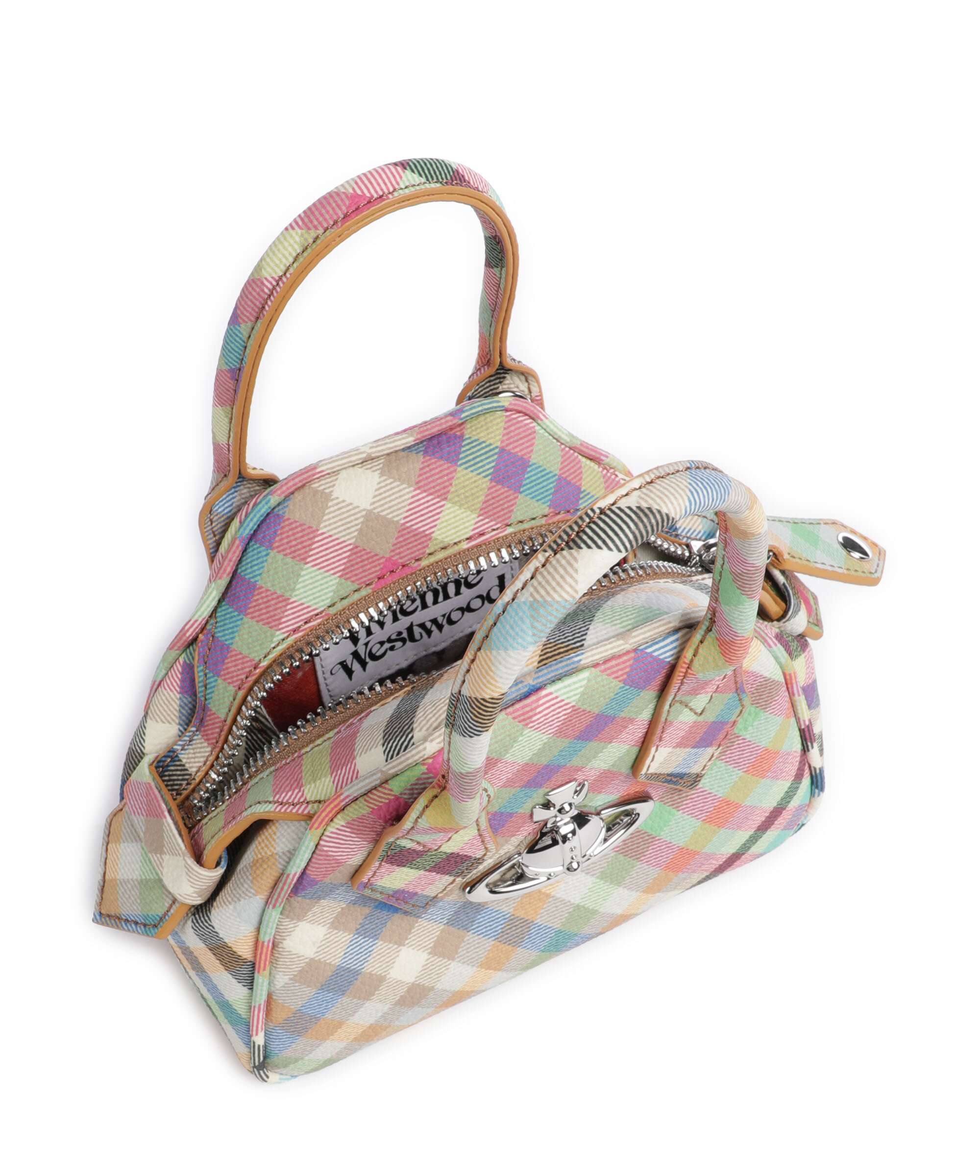 Vivienne Westwood Yasmine Buccia D'Arancia Mini Crossbody bag heather plaid - Image 6