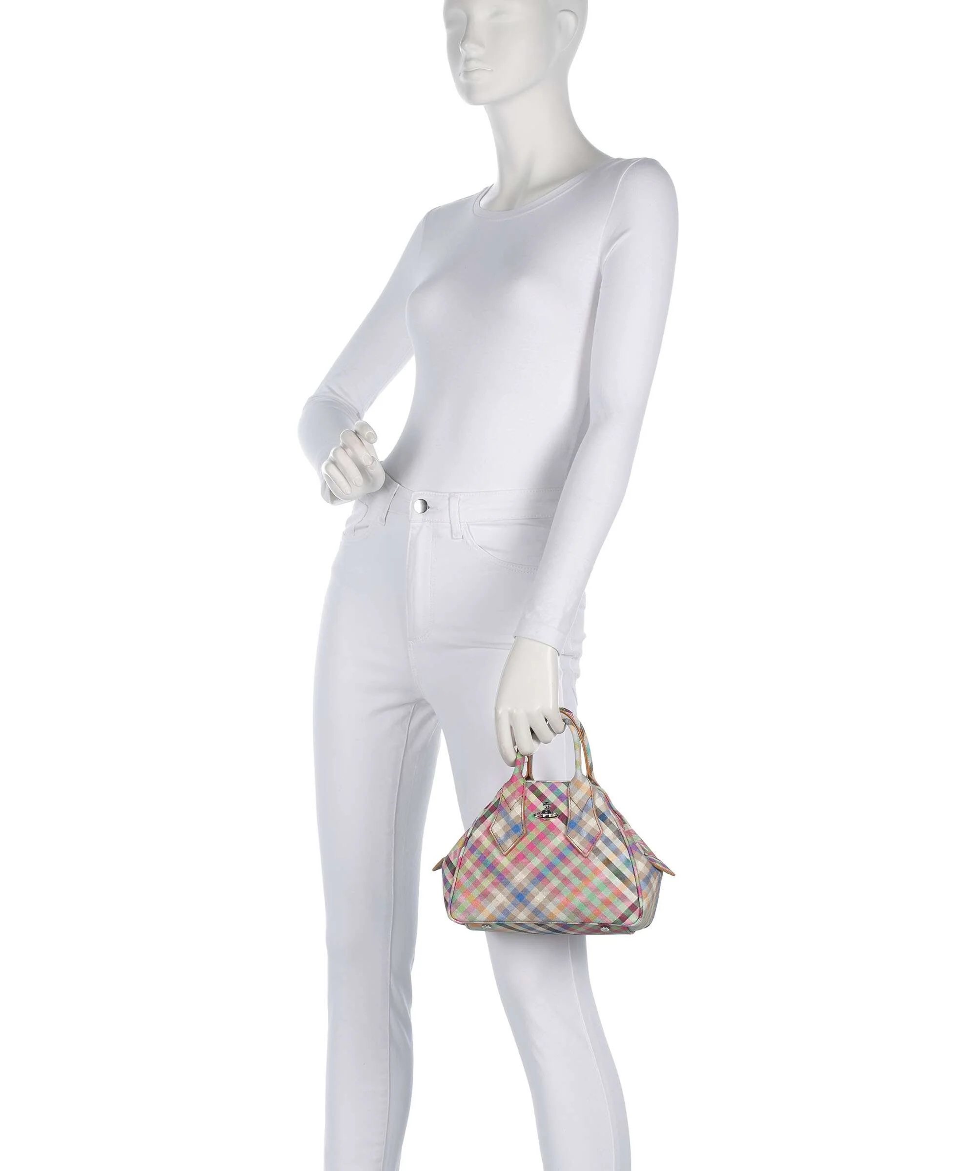 Vivienne Westwood Yasmine Buccia D'Arancia Small Handbag heather plaid - Image 3