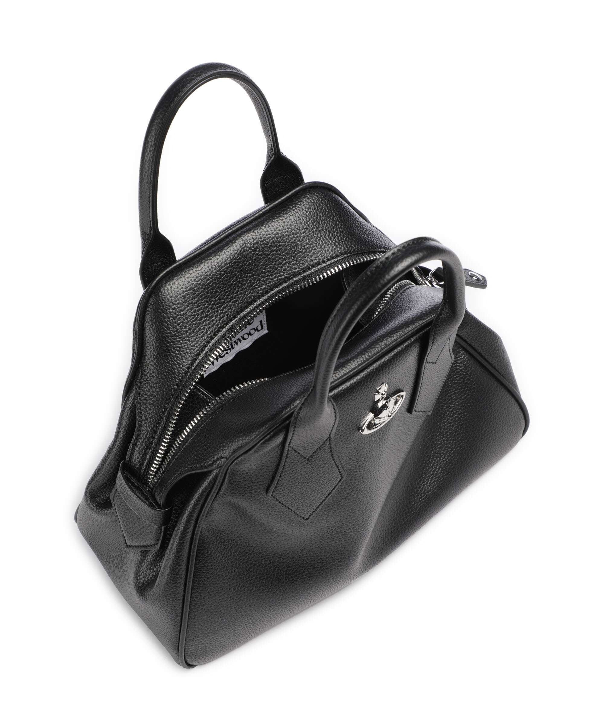 Vivienne Westwood Yasmine Grain Medium Handbag black - Image 5