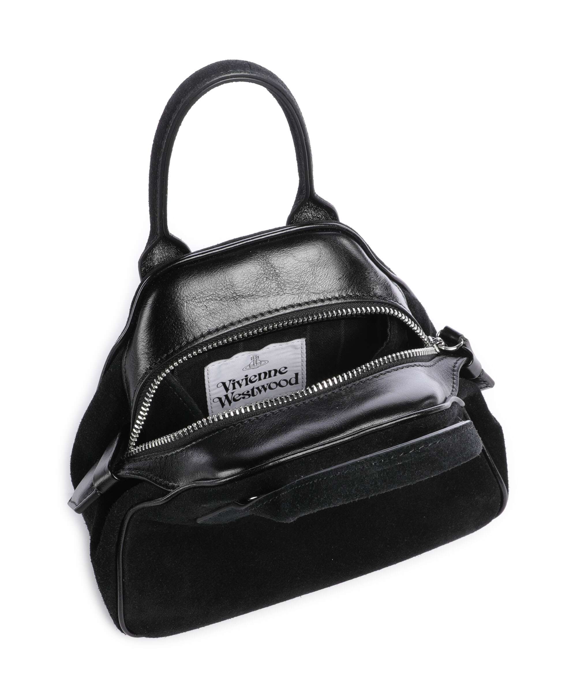 Vivienne Westwood Yasmine Suede Small Handbag black - Image 6