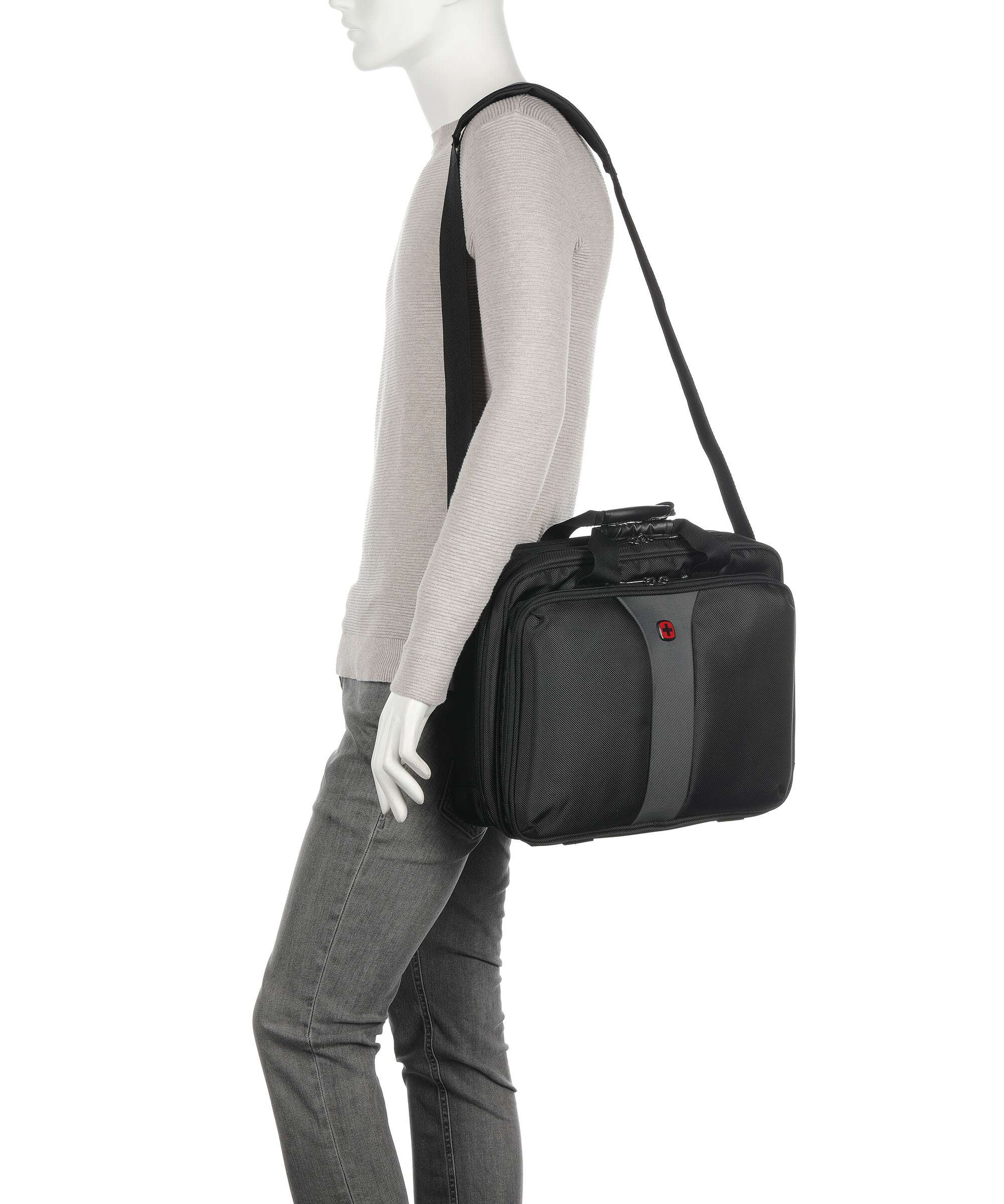 Wenger Icons Legacy Briefcase black grey - Image 3
