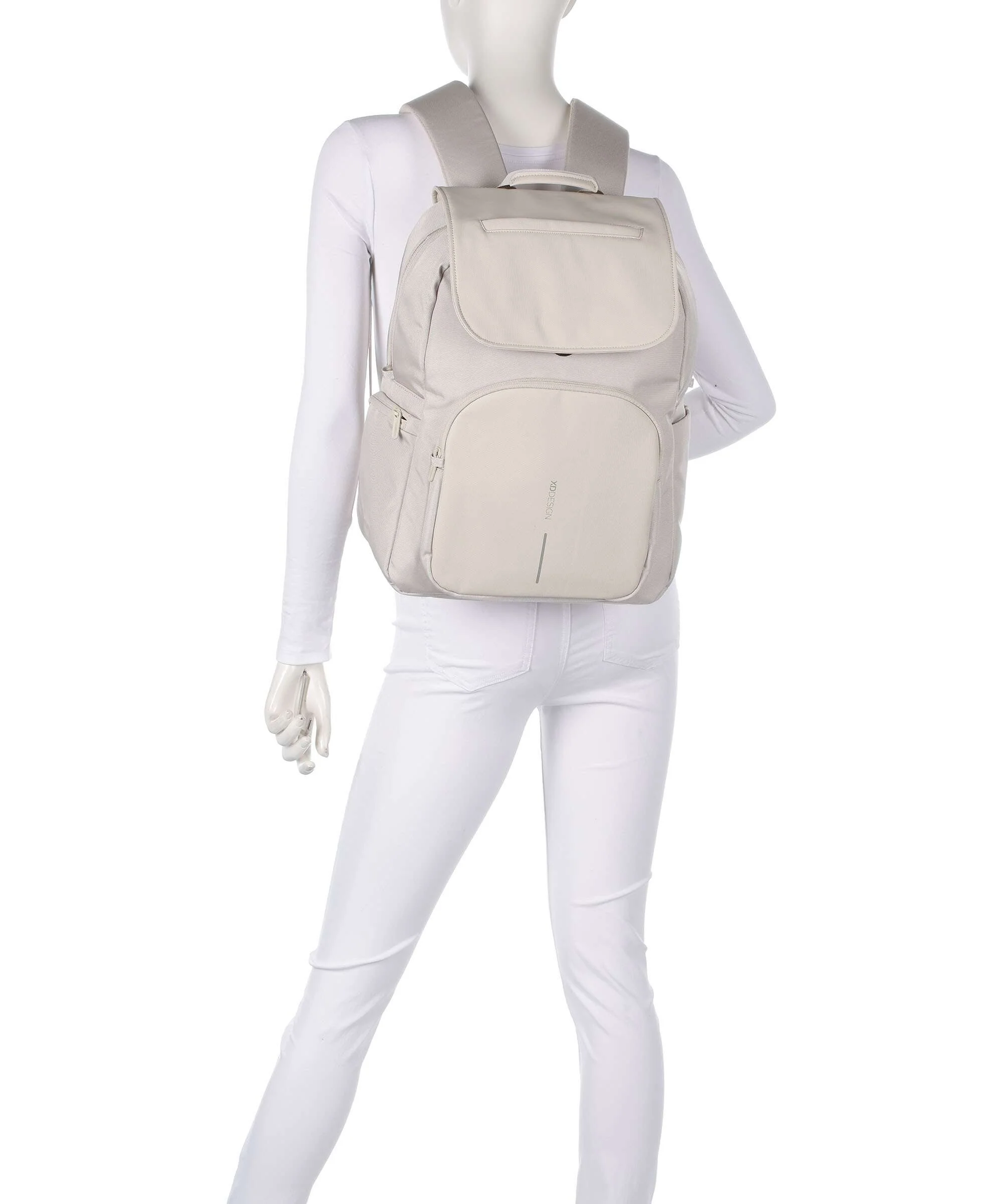 XD Design Bobby Soft Daily Backpack light grey - Image 3