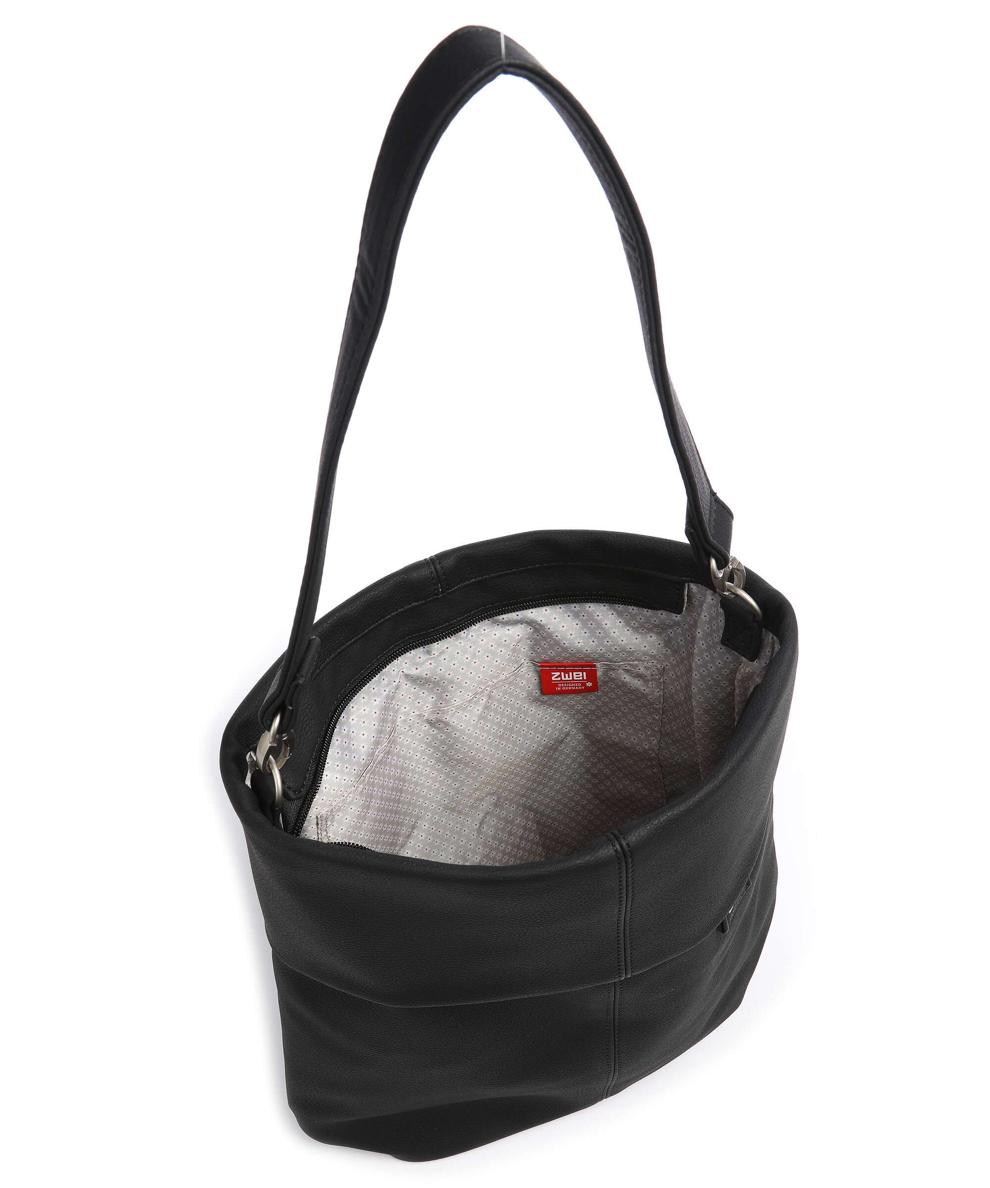 Zwei Mademoiselle.M M12 Hobo bag nubuk black - Image 5