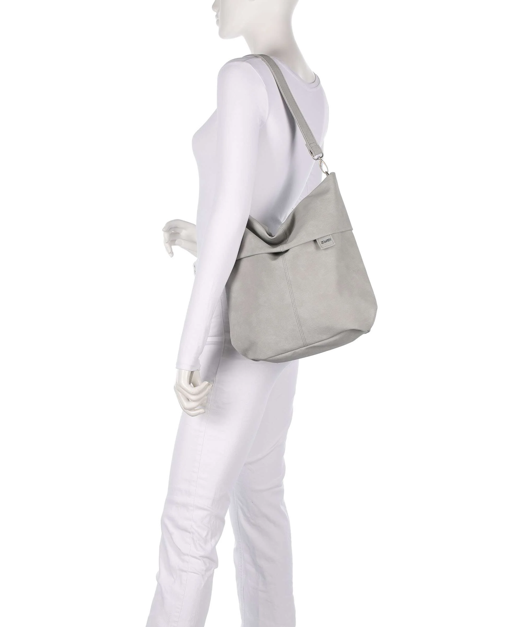 Zwei Mademoiselle.M M12 Hobo bag nubuk ice - Image 3