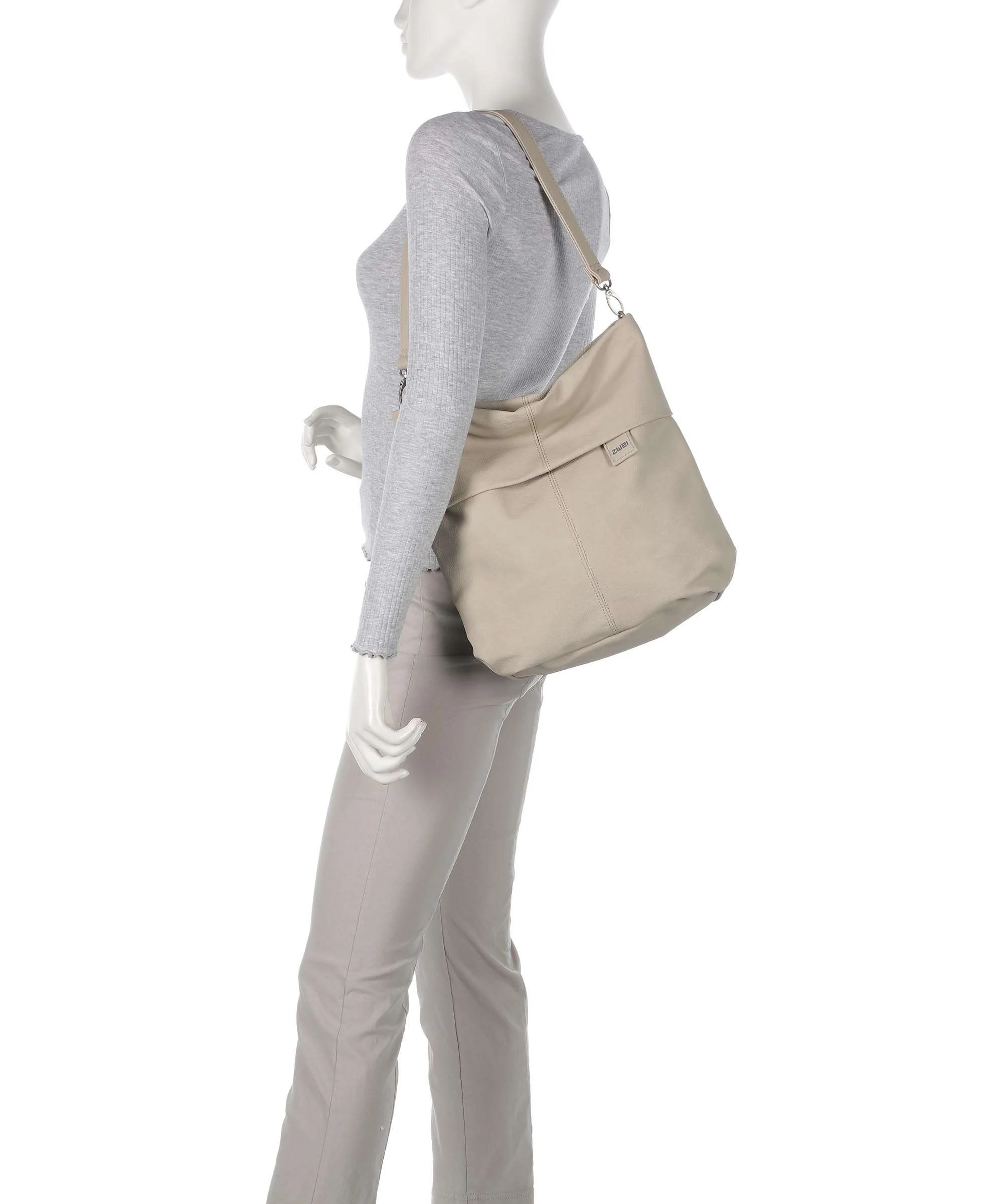 Zwei Mademoiselle.M M12 Hobo bag nubuk linen - Image 3
