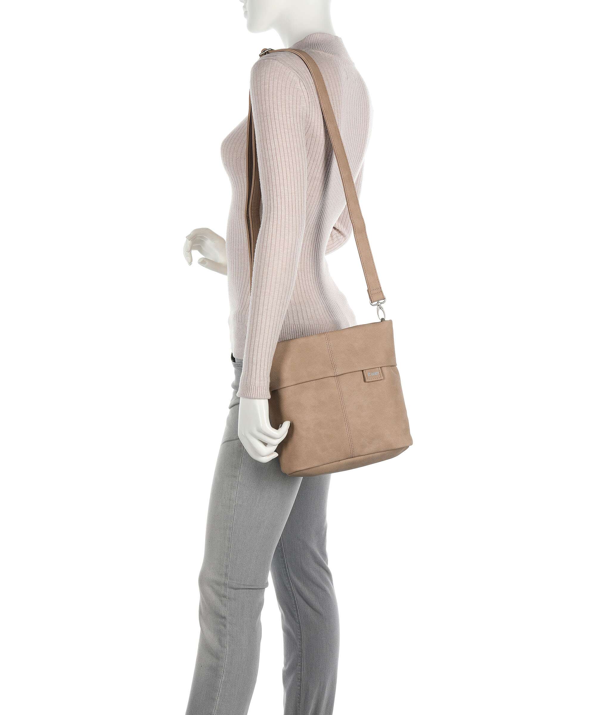 Zwei Mademoiselle.M M8 Shoulder bag nubuk sand - Image 3